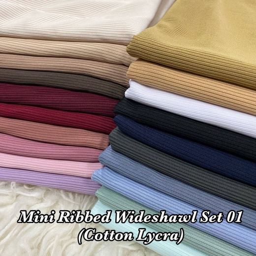 Wideshawl Cotton Ribbed Mini